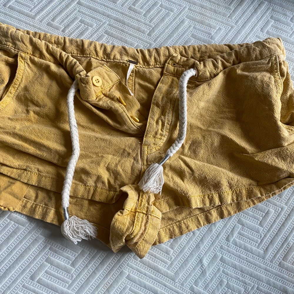 Free people yellow shorts